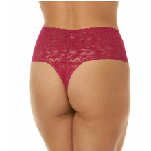 Load image into Gallery viewer, Hanky Panky Signature Lace Retro Rise Thong back view red
