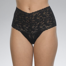Load image into Gallery viewer, Hanky Panky Signature Lace Retro Rise Thong black 
