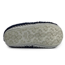 Load image into Gallery viewer, Bedroom Athletics Monroe faux fur slipper with hard sole, Charcoal grey, bottom sole view
