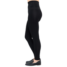Load image into Gallery viewer, Black bamboo legging, side view
