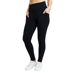 Black bamboo legging with pockets