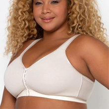 Load image into Gallery viewer, Curvy Couture Cotton Lux Non Wire Front Close white 
