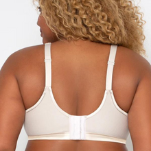 Load image into Gallery viewer, back preview Curvy Couture Cotton Lux Non Wire Front Close white 
