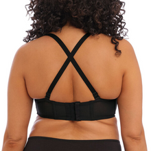 Load image into Gallery viewer, back view Elomi Smooth Strapless black racer back showing 
