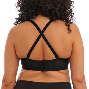 back view Elomi Smooth Strapless black racer back showing 