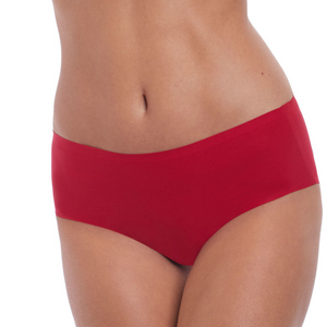 Invisible stretch brief in red