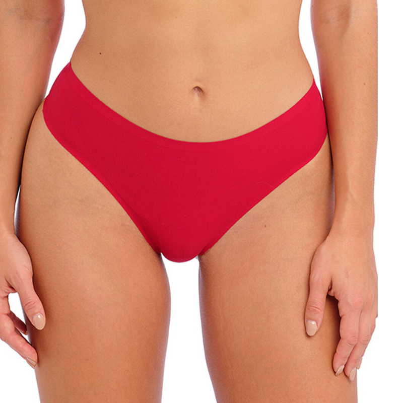 Invisible stretch thong in red