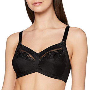 Anita Safina Wire Free Pocketed Bra voile embroidery black