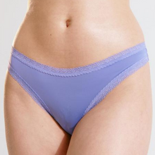 Load image into Gallery viewer, Blush Micro Lace Trim Hipster lavender 
