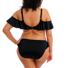 Load image into Gallery viewer, back view Elomi Plain Sailing Bardot Bikini Top black 
