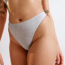 Load image into Gallery viewer, Blush Cotton Low-Rise Thong grey 
