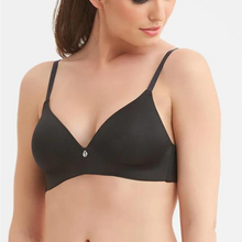 Load image into Gallery viewer, Montelle Wire Free TShirt Bra Soft molded foam cups black 
