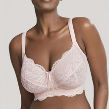 Load image into Gallery viewer, Panache Andorra Non Wire Bralette lace design light pink 

