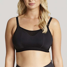 Load image into Gallery viewer, Panache Katherine Nursing Bralette drop down cups for feeding black 
